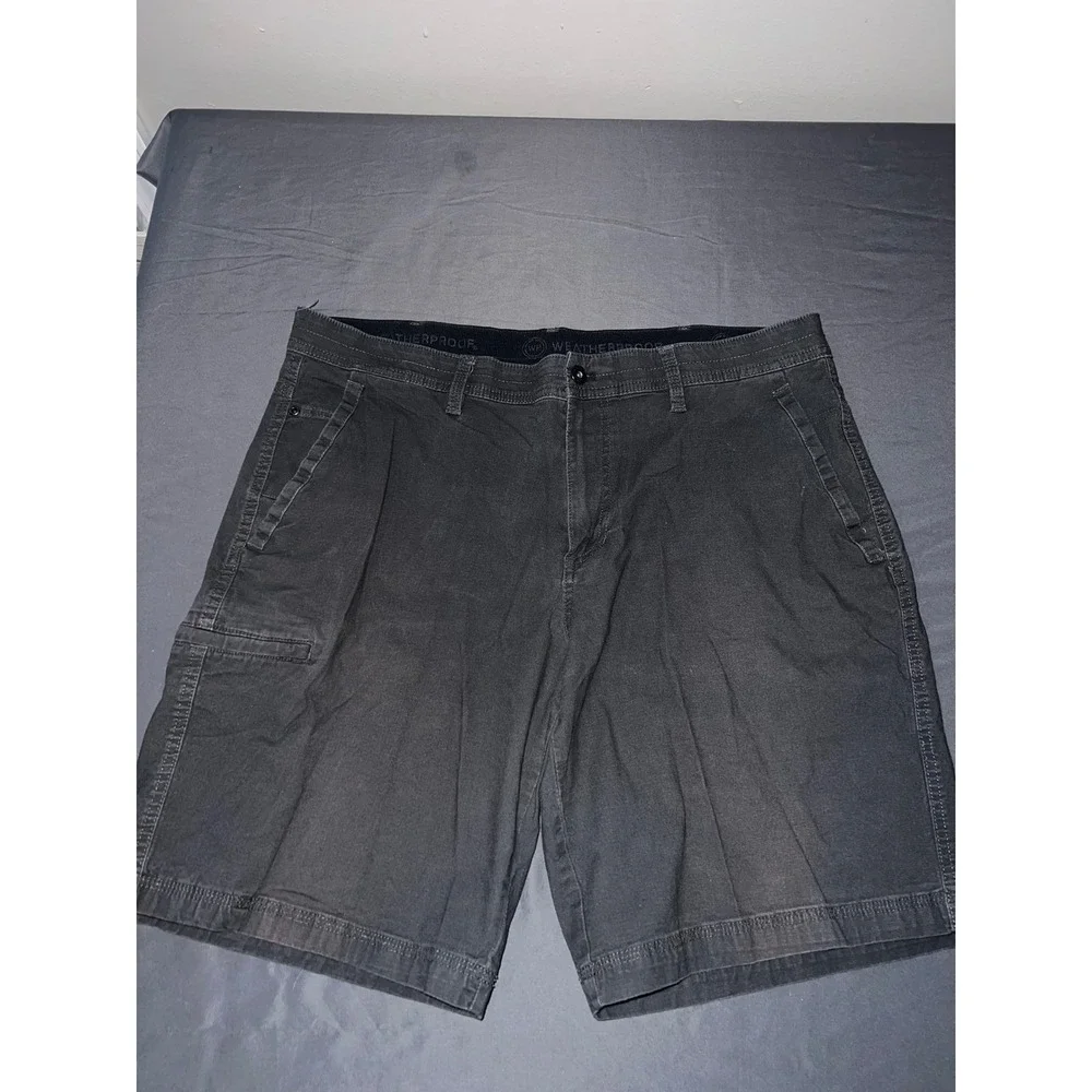 Weatherproof Mens Utility Shorts Forged Iron Grey Stretch Cotton W0S601SC 38W